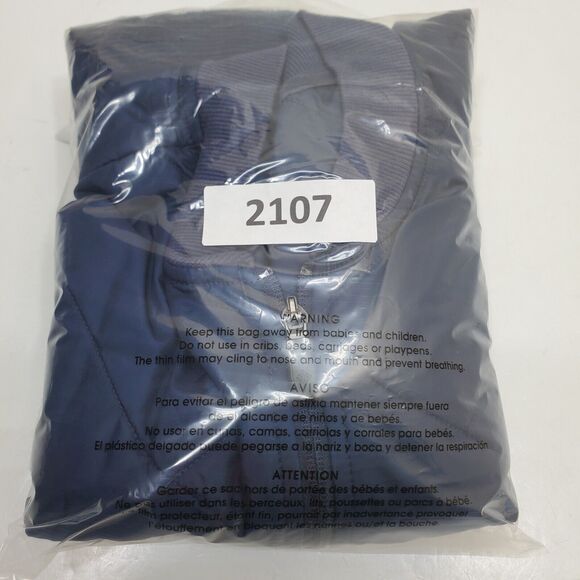 Columbia Jacket Womens M Quilted Fleece Puffer Full Zip Blue Mock Neck Pockets - Picture 13 of 13